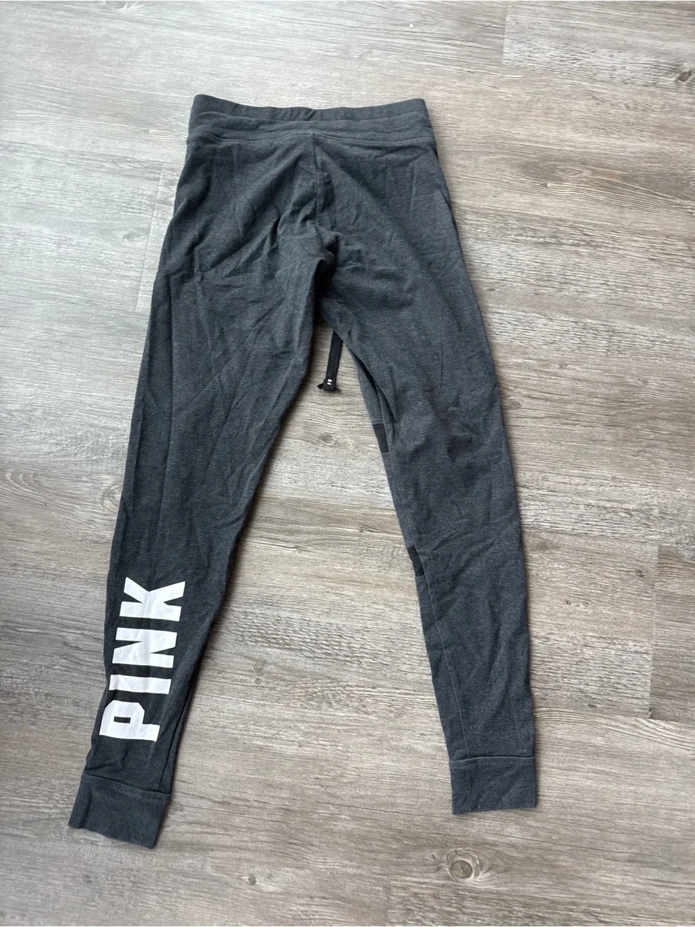 Size Small Victoria’s Secret PINK Leggings Gray Athleisure Pants VS Yoga Logo!